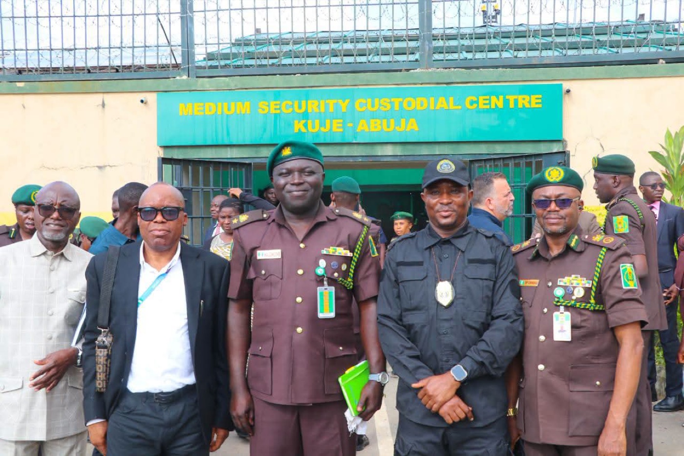 Correctional officers at the Medium Security Custodial Centre, Kuje, Abuja
